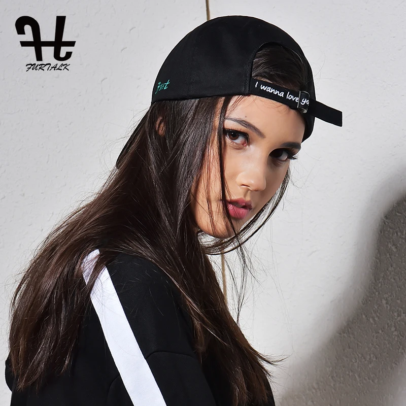 Furtalk النساء قيعة بيسبول صغيرة قابل للتعديل قبعة رجالية التطريز قبعة بيسبول الهيب هوب أبي Snapback قبعة الإناث 2019 قبعة صيفية