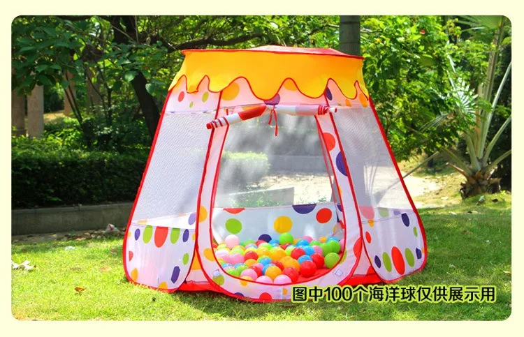 Wishing indoor and outdoor tent large house game house baby princess theater portable marine ball pool baby toys playpen (1)