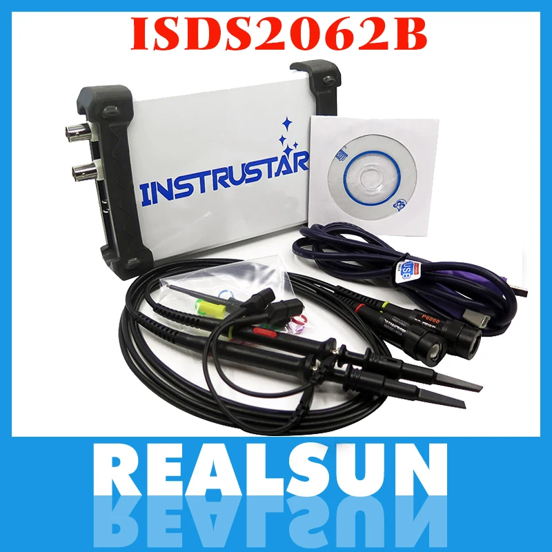 ISDS2062B виртуальный ПК USB осциллограф DDS сигнал 2CH 20 МГц полоса пропускания 60MSa / s 12bit