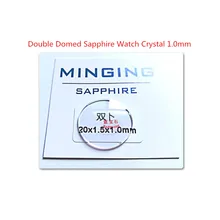 1 шт, толщина 1,0-1,2 мм, двойной куполообразный сапфировый кристалл, диаметр от 35~ 42 мм, вогнутое стекло