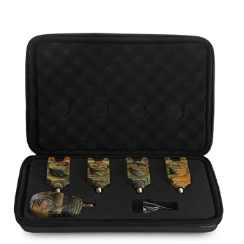 

Camouflage Fishing Bite Alarm Tools Indicator Warning Device Wireless Set with Receiver Case Pack of Accessories Dropshipping