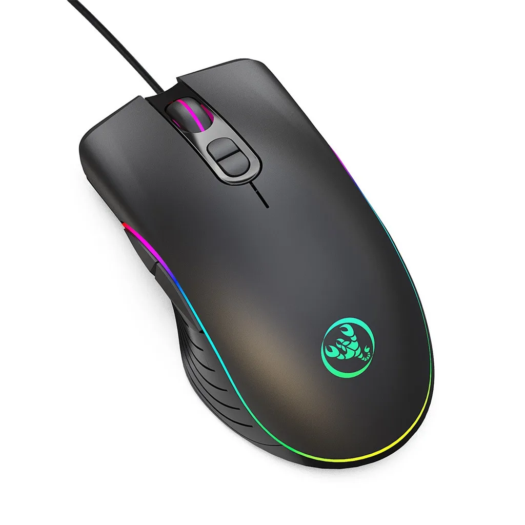 7-Color LED Fiber USB Wired Mouse