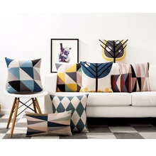 Скандинавский стиль, наволочка для подушки, современный минимализм, подушки для диванов, уютные геометрические декоративные подушки