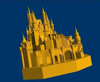 

3D model relief for cnc in STL format Disney Castle