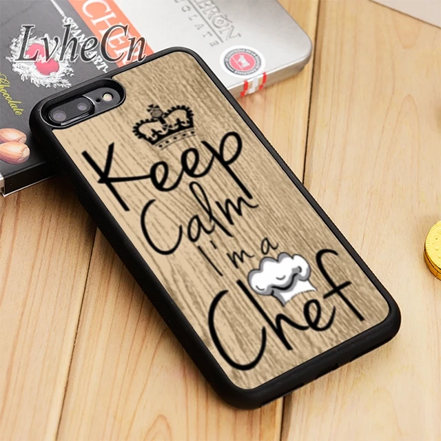 Чехол для телефона LvheCn Keep Calm i m a Chef iPhone 5 6 6s 7 8 plus X XR XS max 11 12 Pro Samsung Galaxy S7 edge S8 S9 S10 |