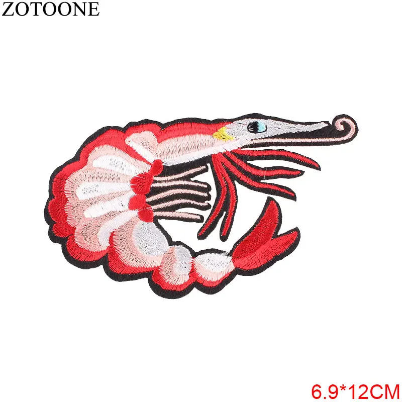 ZOTOONE Вышивка Патчи для одежды милая еда аппликация Железо на мультфильм патчи