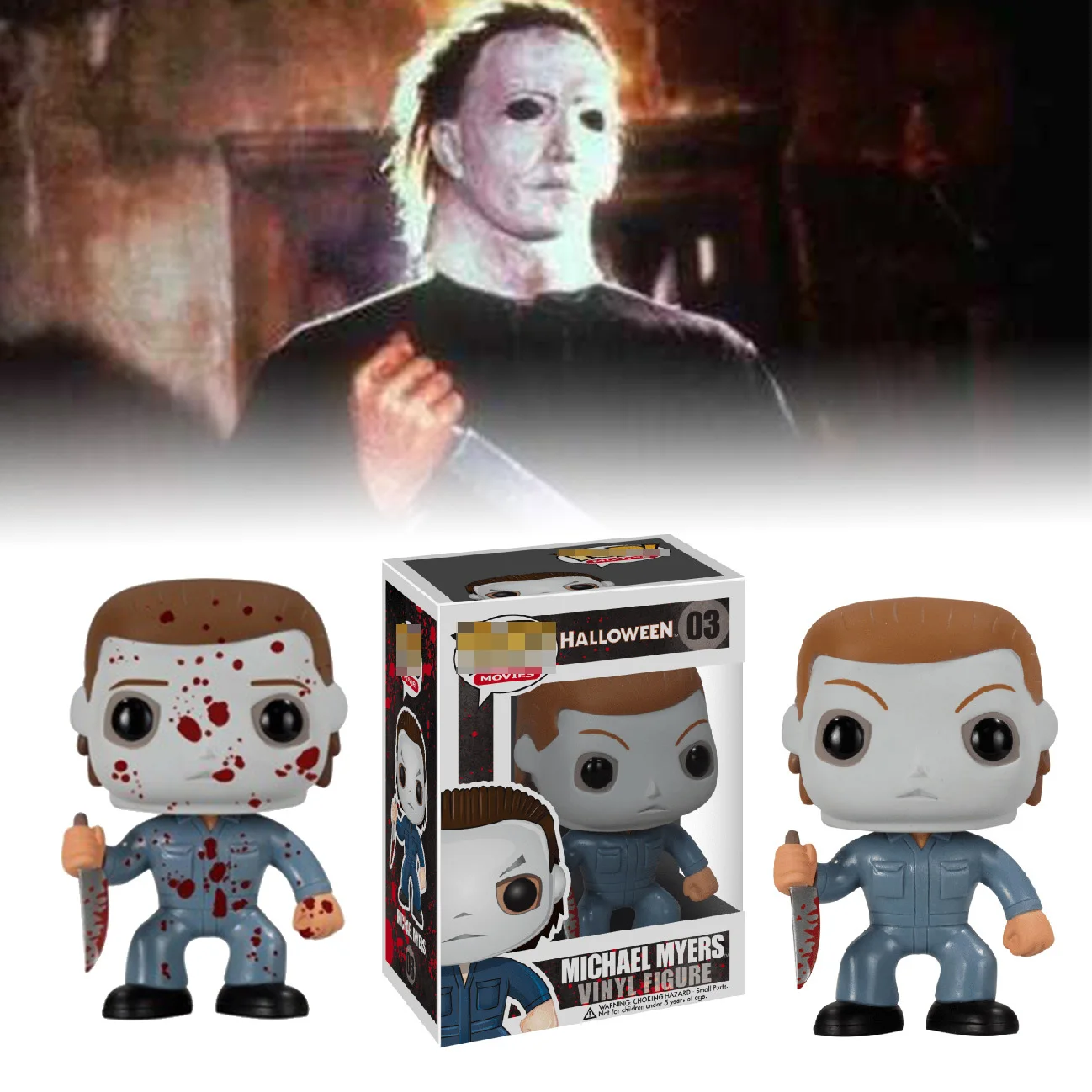 

POP Vinyl Figure MICHAEL MYERS Collectible Toys Movie Halloween Michael Myers Blood Splatter Model Dolls for Fans HALLOWEEN Toys