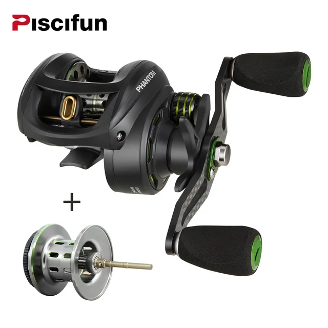 Best Price Piscifun Phantom+spool Fishing Reel Carbon Fiber Ultralight 162g Dual Brake 7.7kg Max Drag 7.0:1 Gear Lake Baitcasting Reel Best Price Piscifun Phantom+spool Fishing Reel Carbon Fiber Ultralight 162g Dual Brake 7.7kg Max Drag 7.0:1 Gear Lake Baitcasting Reel