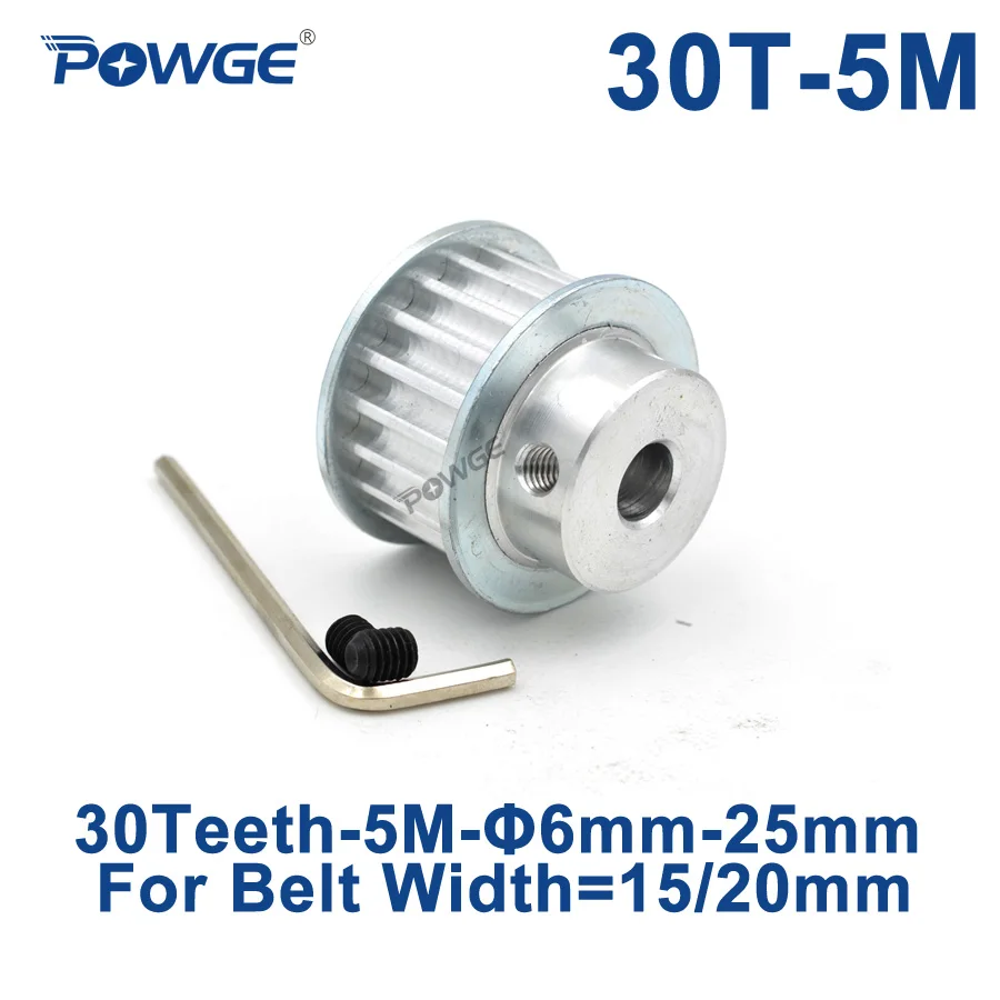 Pnloog-Timing Pulley 30 Teeth HTD 5M Synchronous Pulley, Bore 6