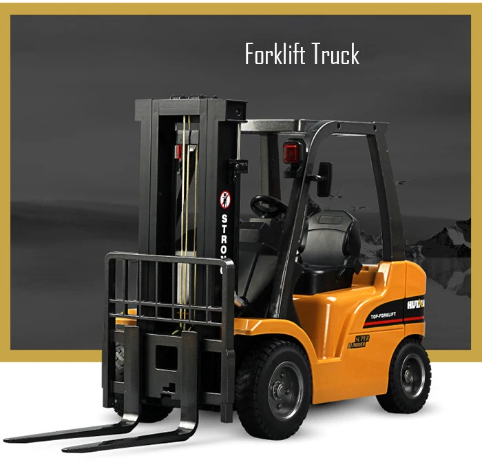 HuiNa Toys RC Car Forklift Truck 8 Channel 2.4G 110 RC Excavator C (1)