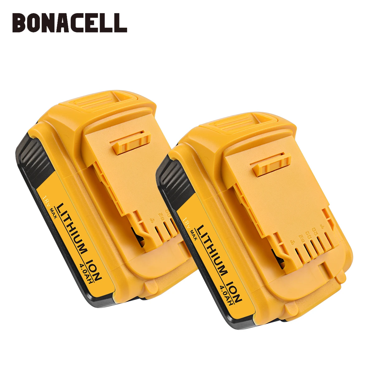 Bonacell Батарея для Dewalt 4000 мА/ч, замена Батарея для DCB200 DCB181 DCB182 DCB204-2 DCB201 DCB201-2 L50 - Цвет: 2 PACK