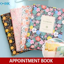 Еженедельный/ежемесячный/годовой планировщик цветок А6 записная книжка