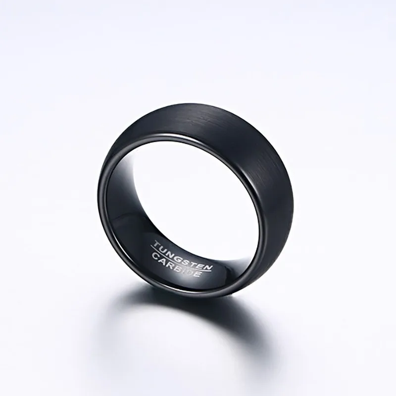 Вольфрамовое Кольцо мужское обручальное кольцо черные полосы персонализированные кольца аксессуары для пальцев