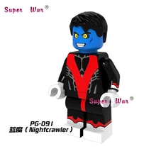 50 шт. супергерой Nightcrawler Comics строительные блоки экшн-блоки, друзья для девочек дом игры игрушки для детей