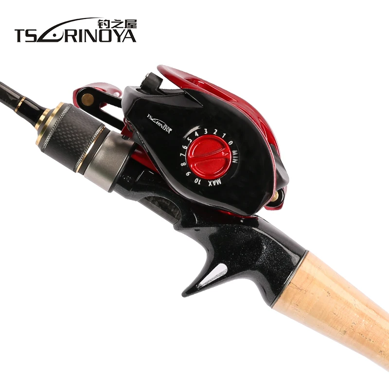 TSURINOYA الصيد كومبو PROFLEX II 1.89 متر الصب قضيب إغراء الوزن 2-8 جرام + 10BB6. 6:1 XF-50 Baitcasting بكرة 100 متر PE خط ملعقة قضيب