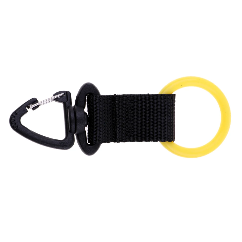Lightweight Portable Universal Silicone Scuba Diving Webbing Regulator Octopus Mouthpiece Holder Retainer & Snap Clip Hook 