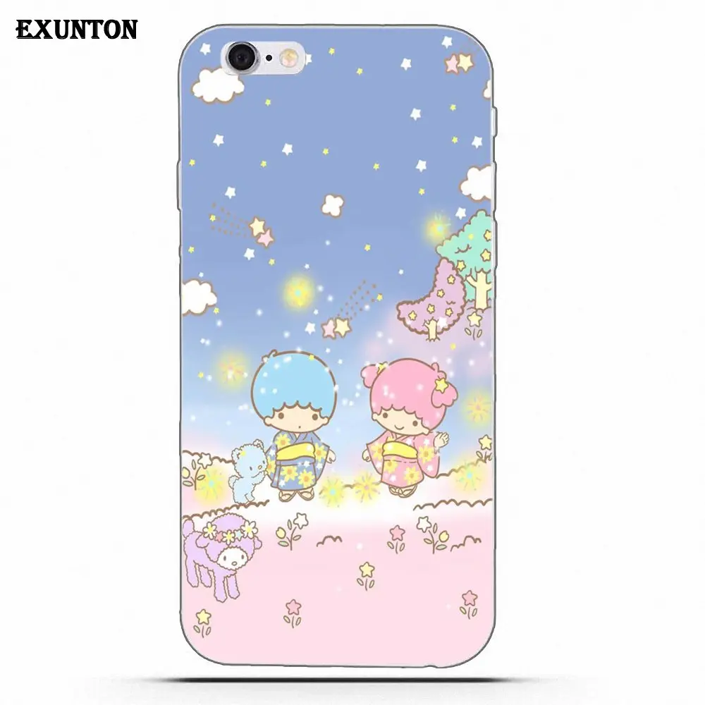 Персонажи Sanrio для Apple iPhone 4 4S 5 5C SE 6 6S 7 8 Plus X Мягкий ТПУ чехол