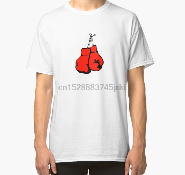 

Men Short sleeve tshirt Hanging Boxing Gloves Drawn Cool Boxing Sticker T Shirt Pillow Classic T Shirt Women t-shirt