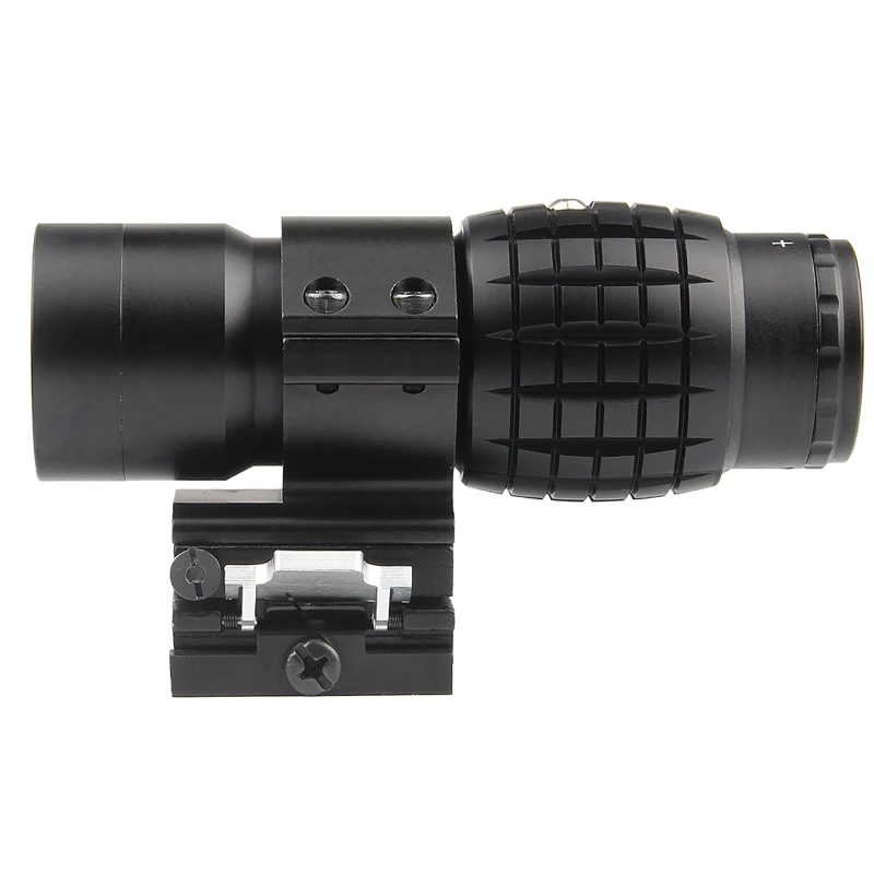 3X Magnifier Optics Scopes Focus Adjusted with Flip To Side Mount 6-67-7-