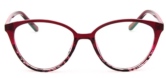 Черная оправа «кошачий глаз» очки оправа с прозрачными линзами женские Брендовые очки оптические оправы близорукость прозрачные заушники для очков - Цвет оправы: QE13-