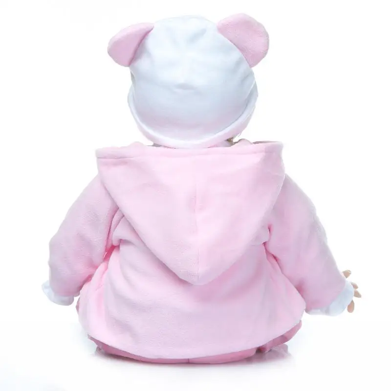 55 см Силиконовые bebes Reborn Baby Doll игрушки с мини-аксессуары в виде мишки сладкие Куклы принцессы прекрасный подарок на день рождения девочки paly игрушка