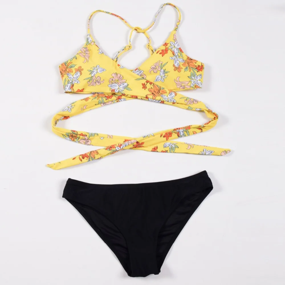 Hot Sale Bikinis Set Swimwear Women Printing Push Up Bikini Bandage Triangle Swimsuit Female Separate Swimmer Beach Wear  (4)