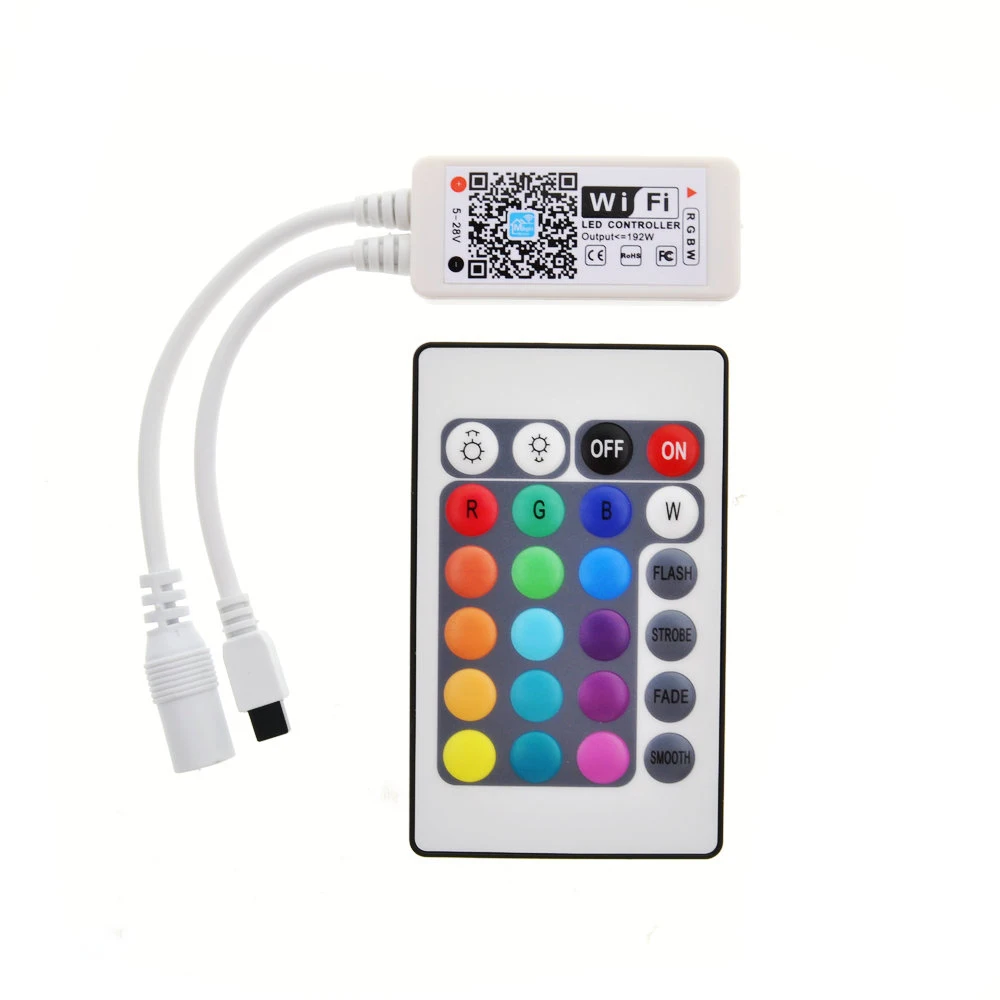 Wi Fi RGB/RGBW светодиодный Управление Лер мини DC12V с РФ 21Key/IR 24Key удаленного для RGB/ RGBW/RGBWW