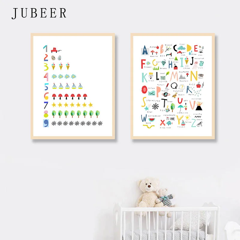 alphabet decoration for nursery