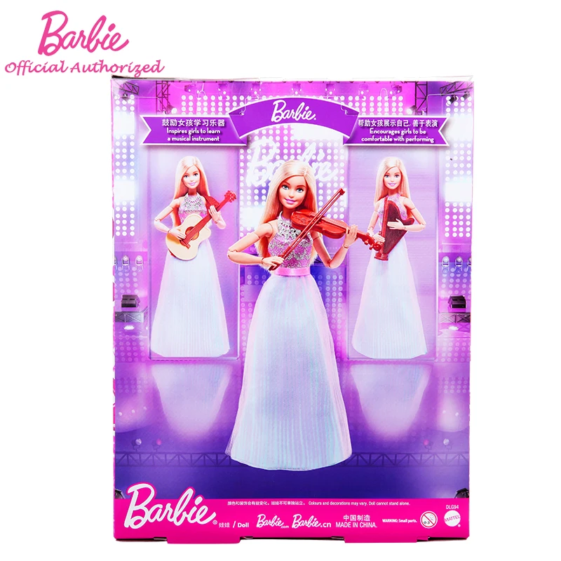 Barbie Original Brand Collection Doll Musician Girl Violin Accessories Toy Music