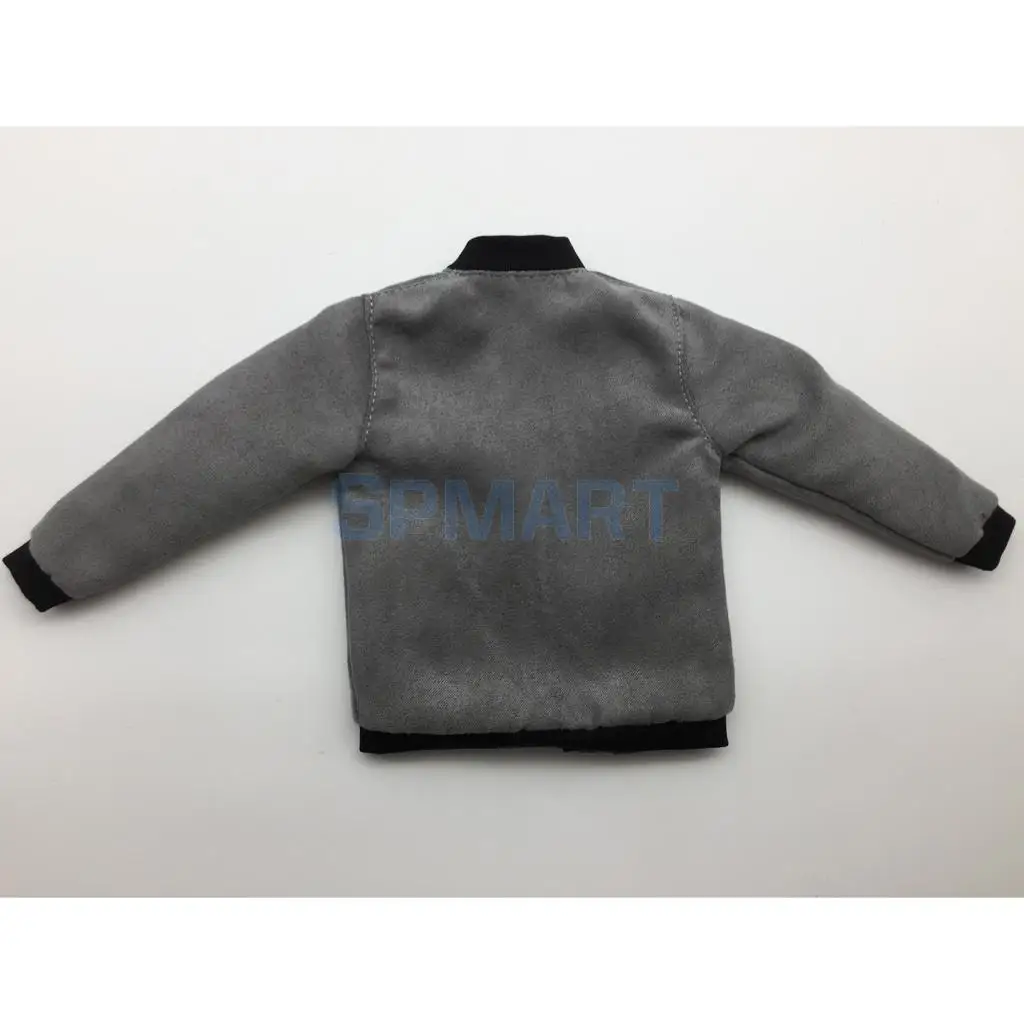 Pack 2pcs 1/6 Scale Mens Zip Up Bomber Jacket Outer Wear Coat for 12