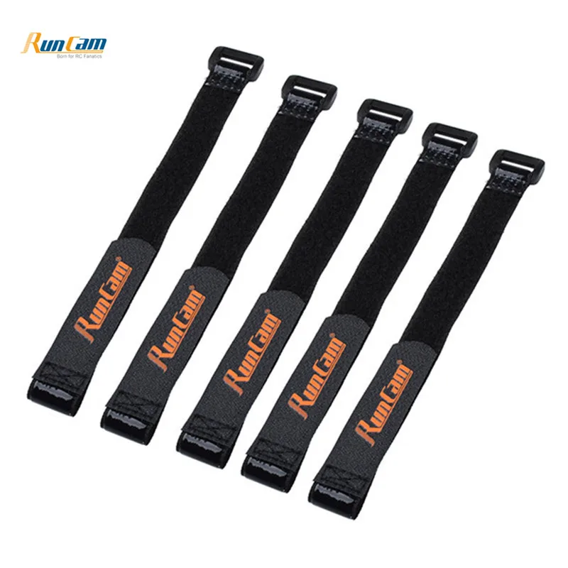 

5PCS RunCam Black Anti-skid Magic Bandage 16*250mm Battery Tie Down Strap for Racing Drone RC Multicopter Batteries Accs Parts