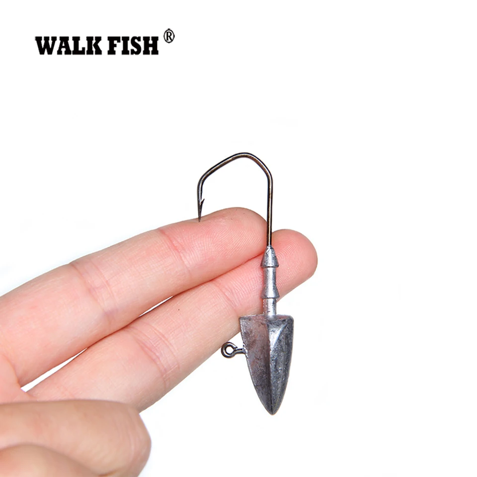 Рыболовные крючки Walk Fish, 5 шт./лот, 3,5 г, 5 г, 7 г, 10 г, 14 г, 20 г, свинцовая головка, крючок, приманка, джиг, головка, разноцветные рыболовные снасти, крючки