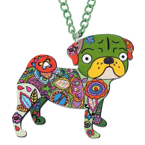 NEWEI Cute Christmas Cavalier King Charles Spaniel Dog Earrings - Acrylic Dangle Drop Earrings For Women & Girls - View #9
