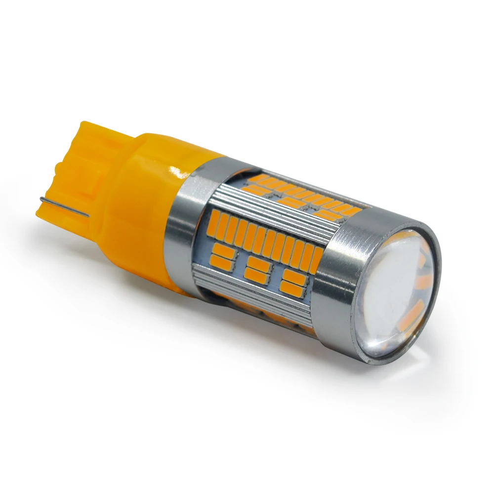 Современный автомобиль 4 шт. T20 7440 PY21W BA15S 1156 BAU15S 105 SMD 4014 чип светодиодные лампы