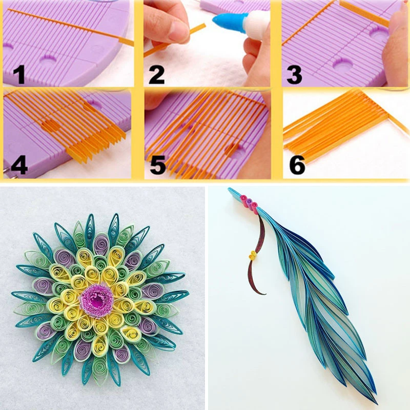 1 Pcs Paper Quilling Comb Tool DIY Paper Craft Tool Creat Loops Accessory Supply,15 pins by Crqes