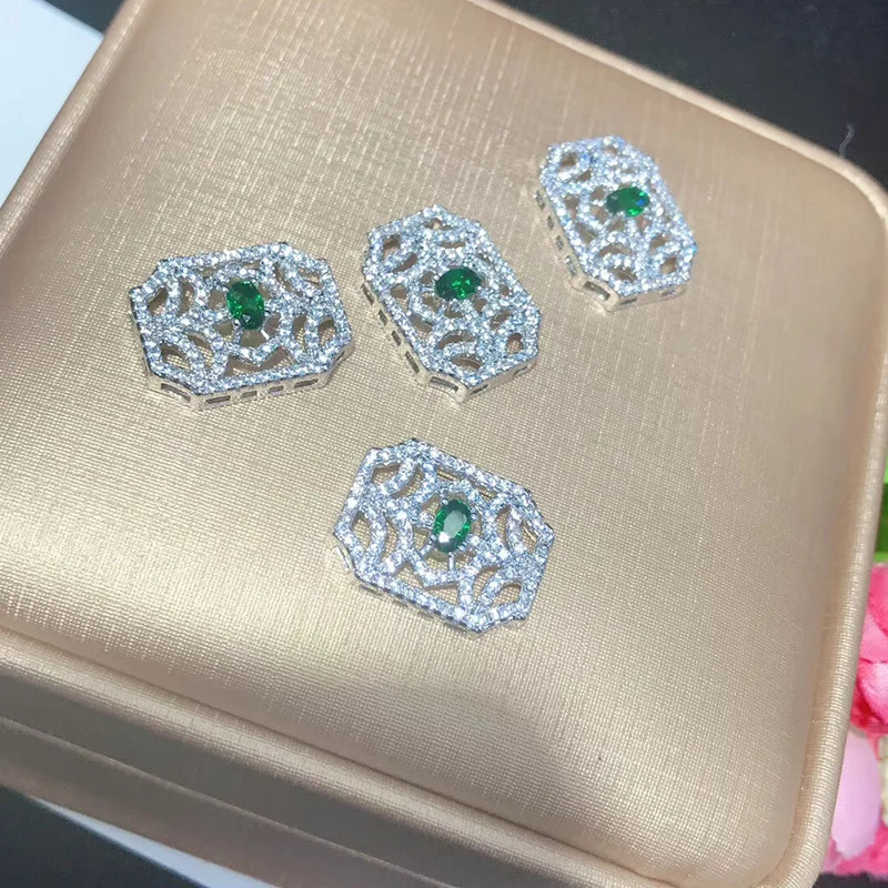 

SHANICE Charm Square Flower Hollow Pearl Necklace Pendant Connector Locket Micro Paved CZ Tassels DIY Making Jewelry Accessory