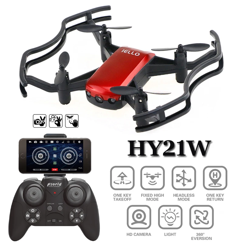 

HY21W Drones With Camera HD Dron Optical Flow Positioning Quadrocopter Altitude Hold Quadcopter Remote Control Toys For Children
