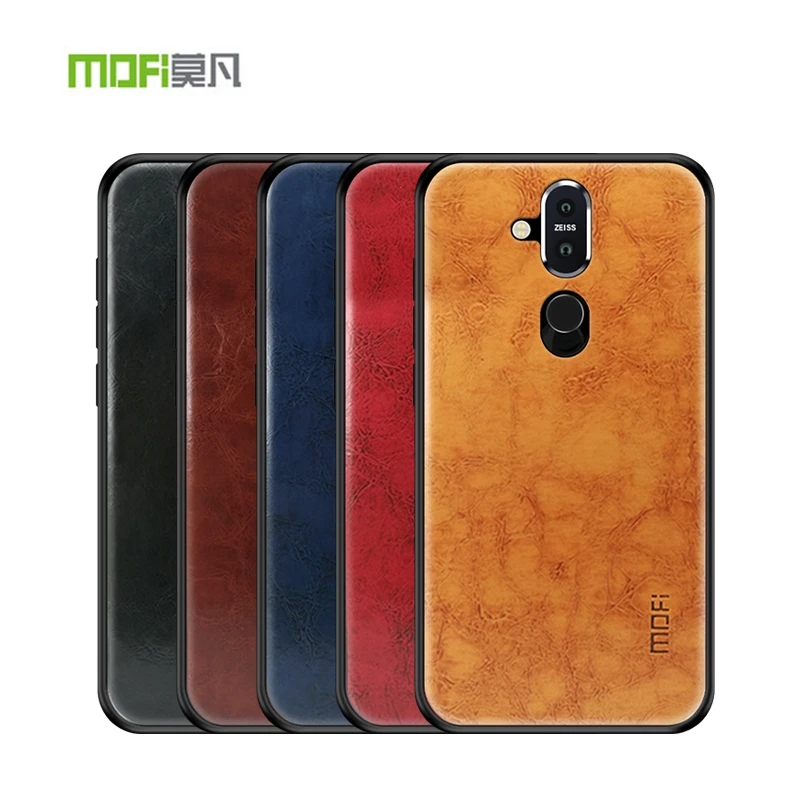 

MOFI For Nokia 8.1 Case For Nokia X7 Cover PU Leather Luxury Classic Phone Case For Nokia 8.1 Cover Shockproof Protective Shield