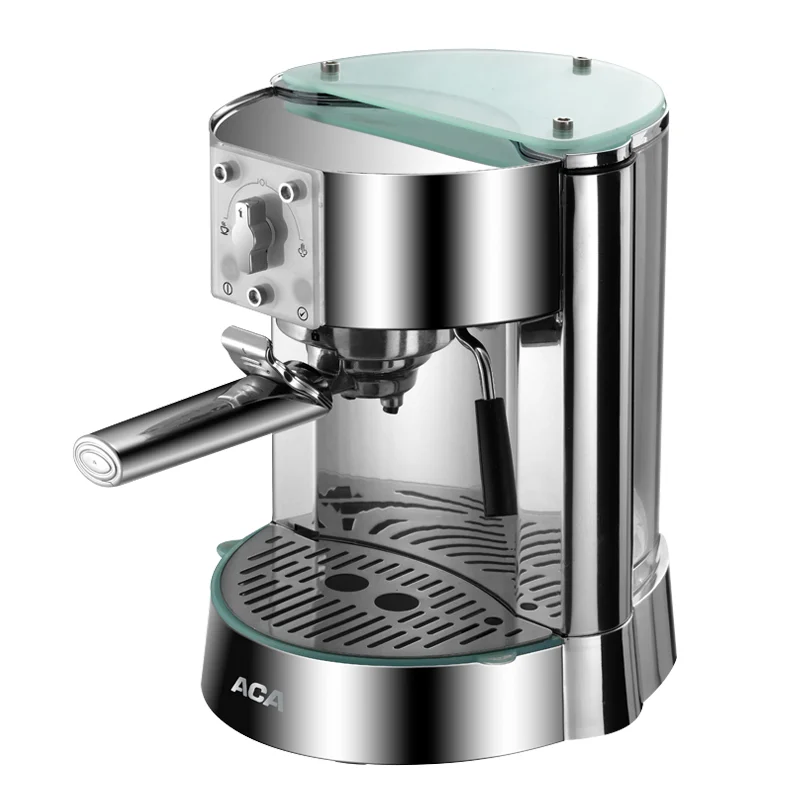 

Espresso Coffee Maker Semi-automatic Italian Coffee Machine 15Bar Pump Pressure Steam Type Milk Frother Espresso Machine Silver