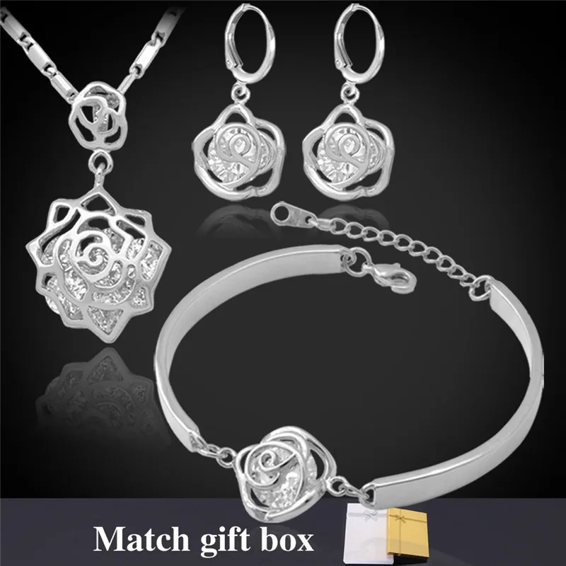 Комплект из колье серёг и браслета с фианитом|jewelry sets for women|necklace setvintage jewelry |