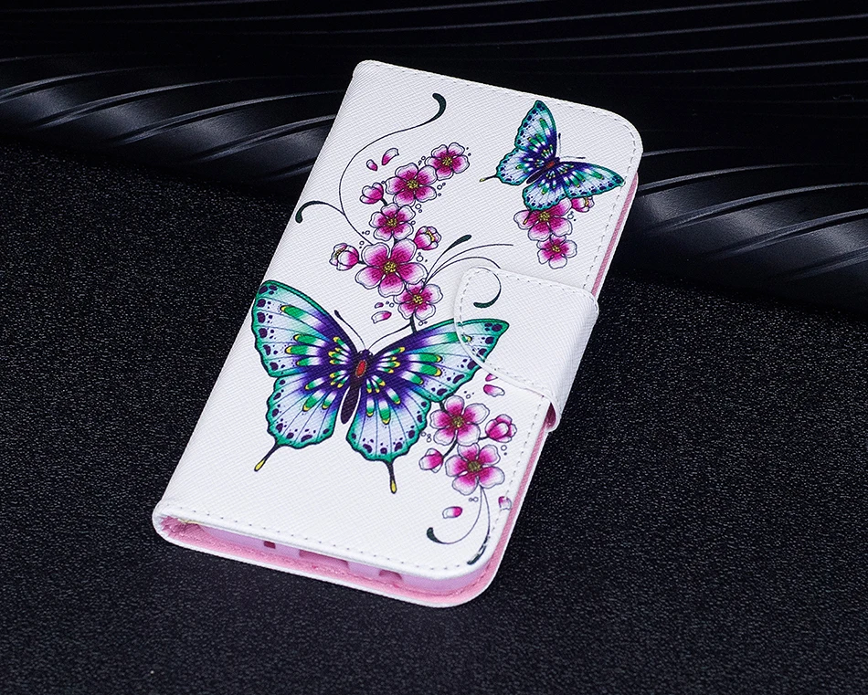 פרפר ינשוף עור מפוצל ארנק Flip מקרה עבור iphone 11 פרו כיסוי עבור Iphone 5 5S se 6 6s 7 8 בתוספת X 10 XS max XR Coque iPhone11 11 phone case