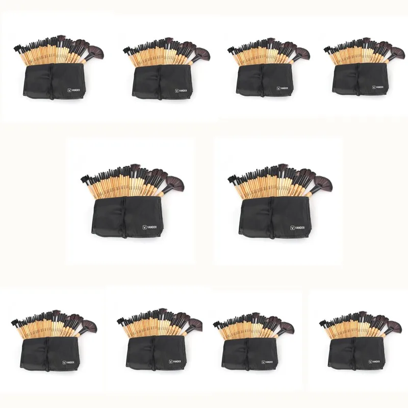 

VANDER 10sets/Lot 32pcs Wholesale Makeup Brush Set Professional Cosmetic Kits Brushes Foundation Powder Blush pincel maquiagem