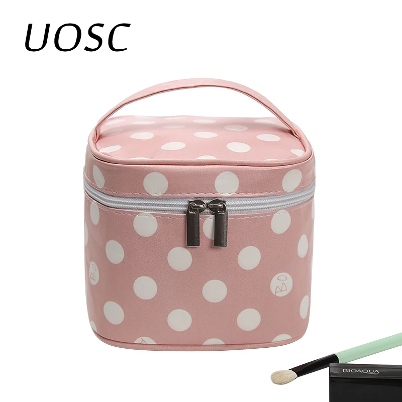  UOSC Cosmetic Bag Women Cosmetic Box Women's Organizer Storage Handbag Female Travel Toiletry Makeu