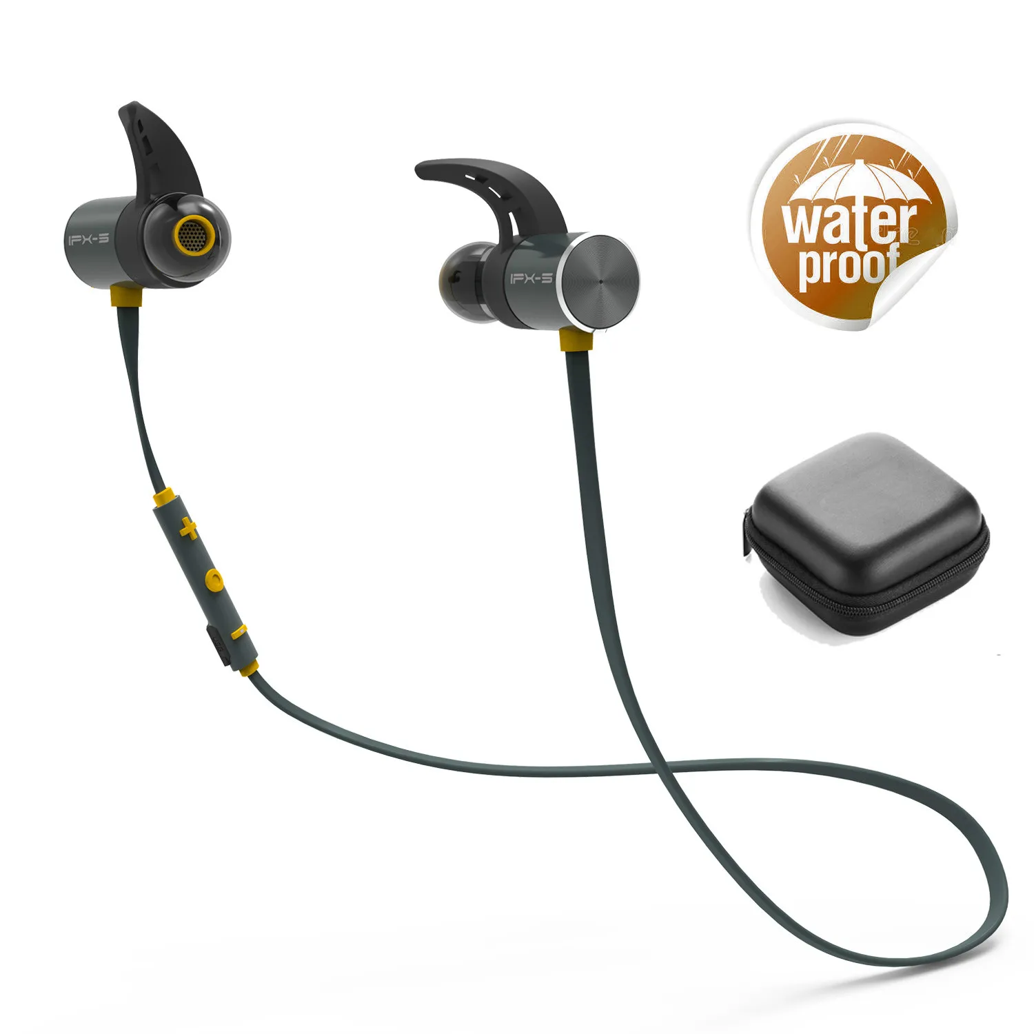 Online BX343 auriculares Bluetooth auriculares IPX5 impermeables auriculares magnéticos inalámbricos auriculares para deportes de teléfono con micrófono