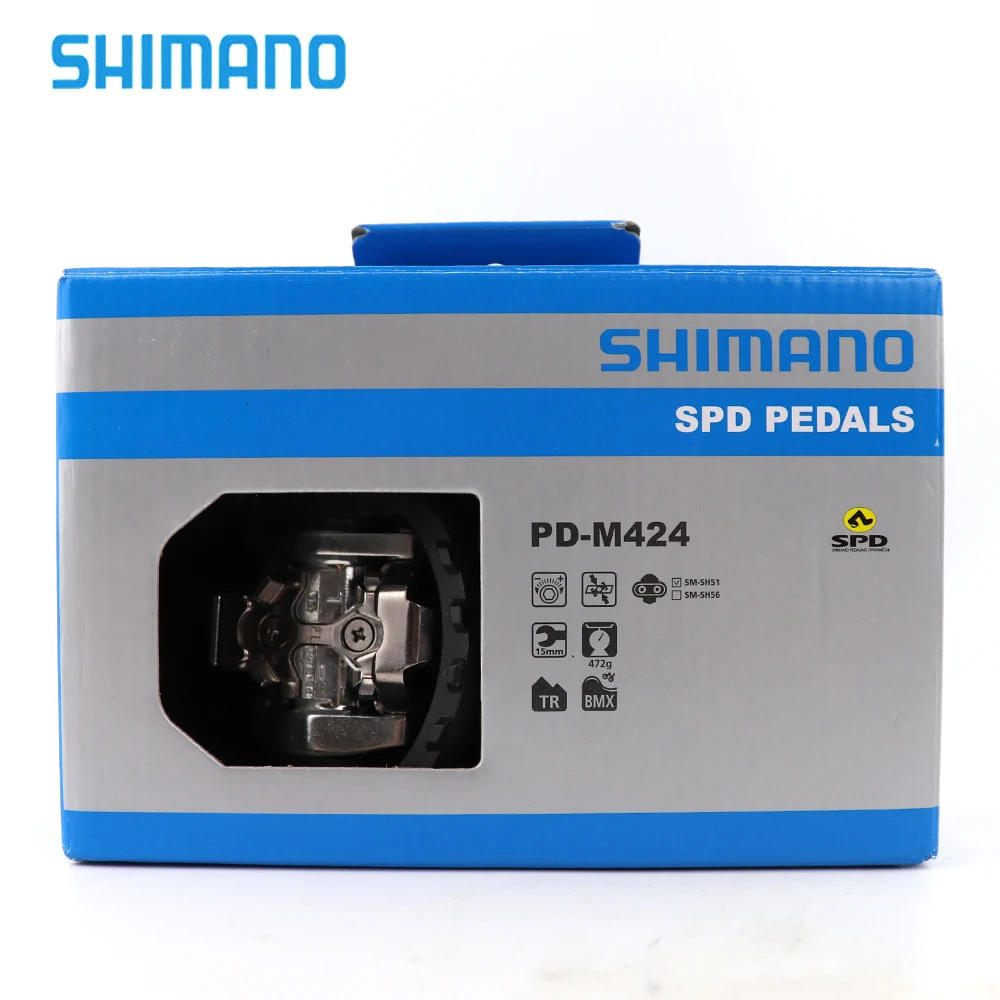 Shimano PD-M424 педаль SPD MTB педали для велосипеда Shimano оригинальные товары Аксессуары для велосипеда