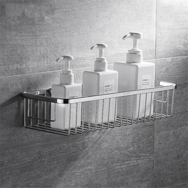 Linea Adjustable Shower Caddy, Stainless Steel, Silver - AliExpress