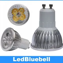 GU10 теплый белый/чистый белый 4 Вт Высокая мощность Светодиодный точечный светильник лампа AC85~ 265 В 20 шт./лот