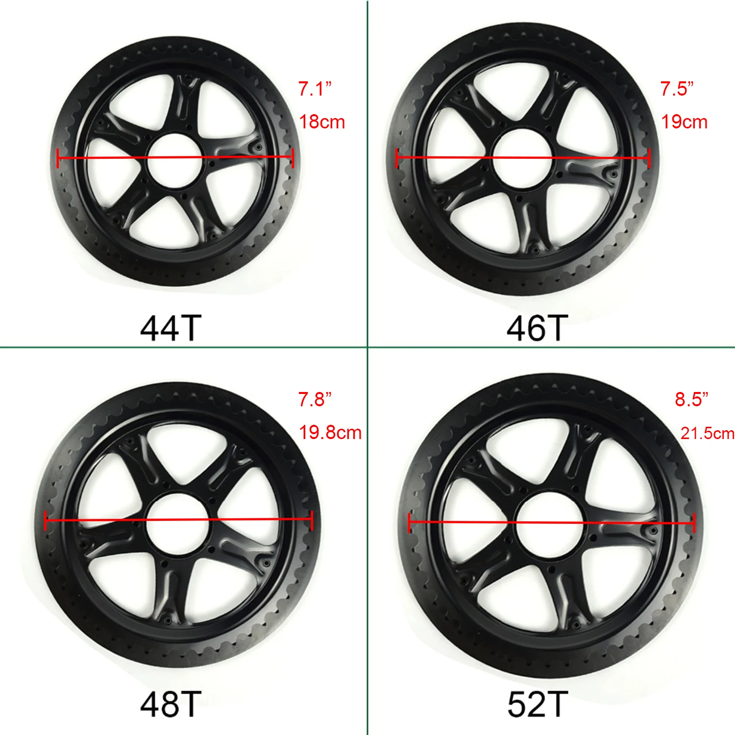 Excellent okfeet BBS01 BBS02 BAFANG Chain Wheel and Replacement Chain Guard Black 46T 48T 52T Chainwheel Teeth Black 7