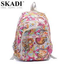 SKADI de Dibujos Animados Sirena Flor Kid Estudiante Escuela Mujeres Mochila Para Adolescentes Mochilas de Nylon Resistente Al Agua