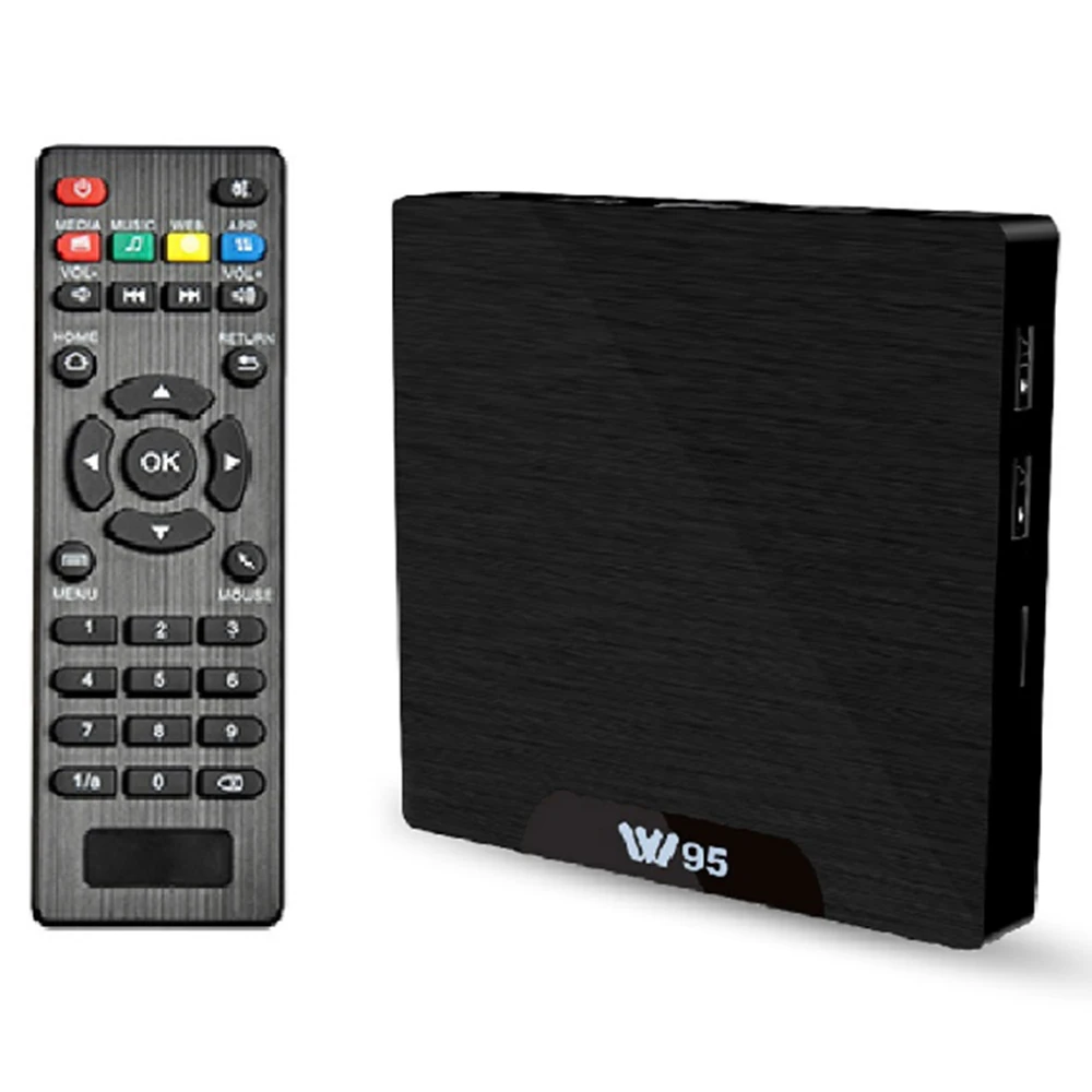 MINI PC W95 TV Box Amlogic S905W WiFi Android tv box DDR3 2G 16G eMMC 1G 8G Quad-core Cortex-A53 100M Lan 4K Set-Top Box